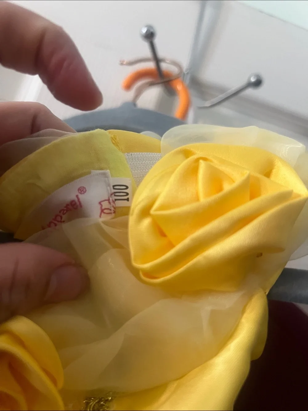 Yellow Princess Belle-Style Girls Costume Dress
